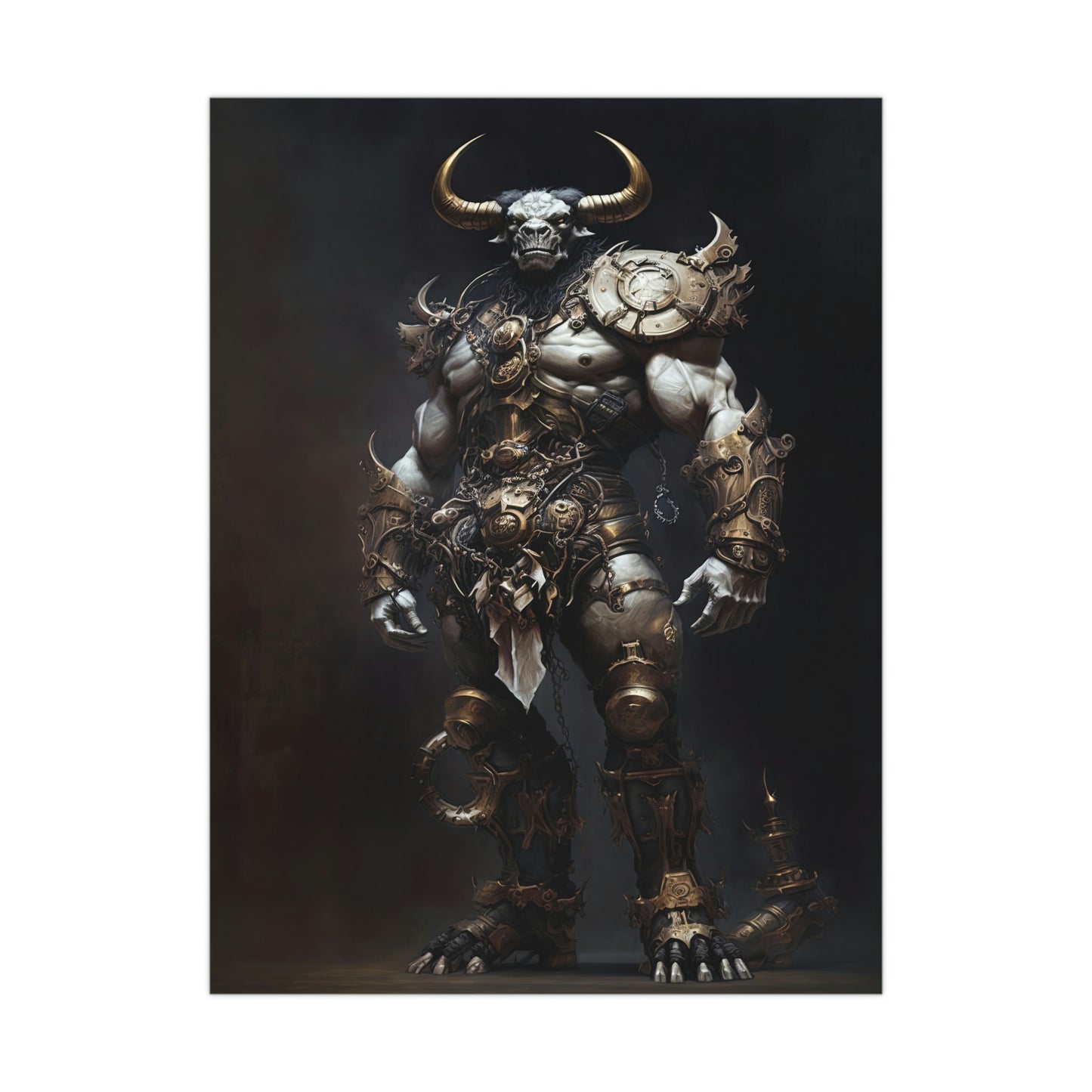 "Minotaur Gladiator" Poster - Print