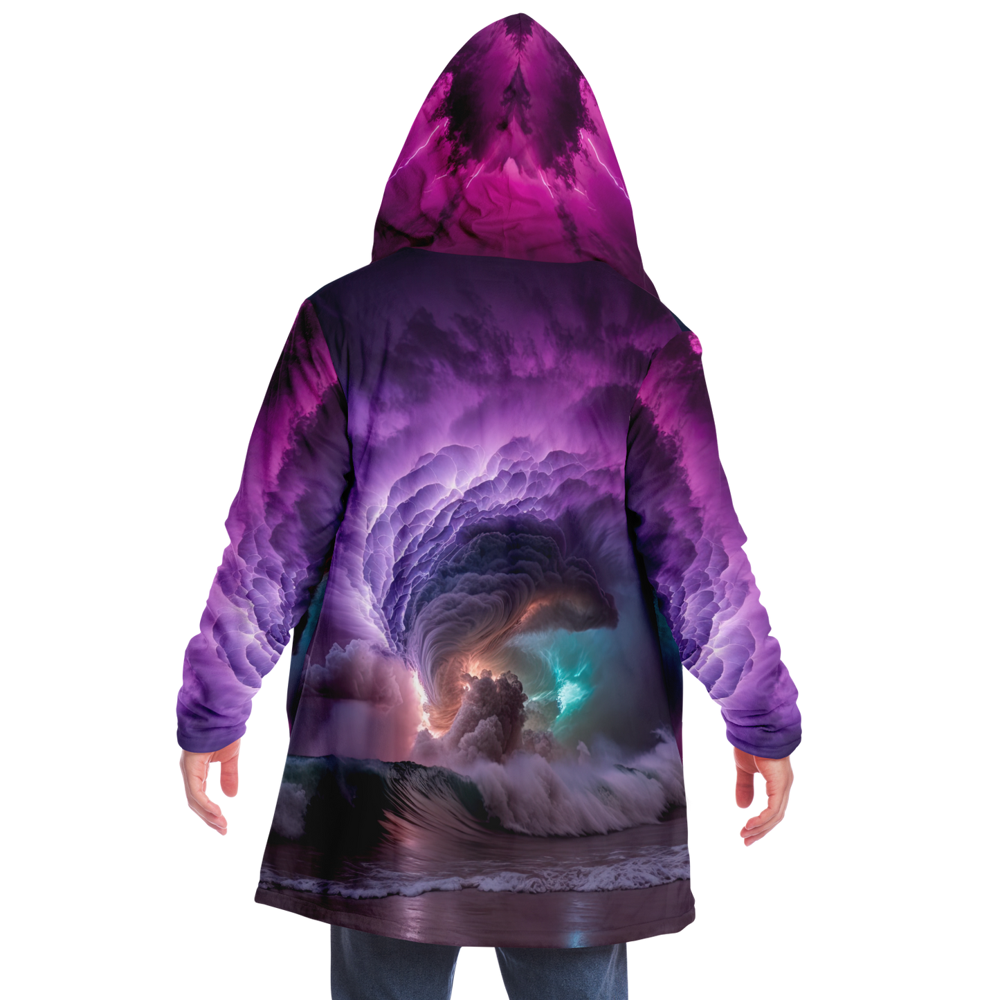 Stormy Sea Microfleece Cloak