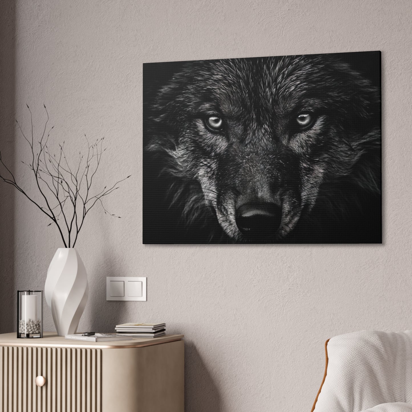 "Night Eyes"  Canvas Stretched, 0.75" - Print