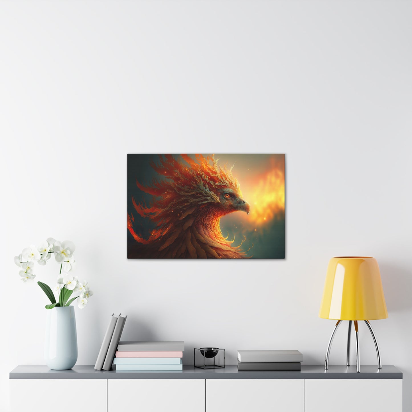 "Feathers Of The Phoenix" Canvas Stretched, 0.75" - Print