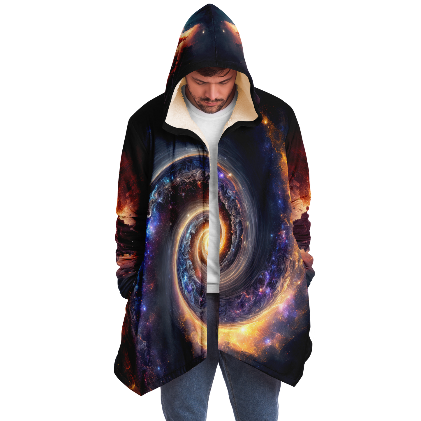 Galaxy Drift Microfleece Festival Cloak