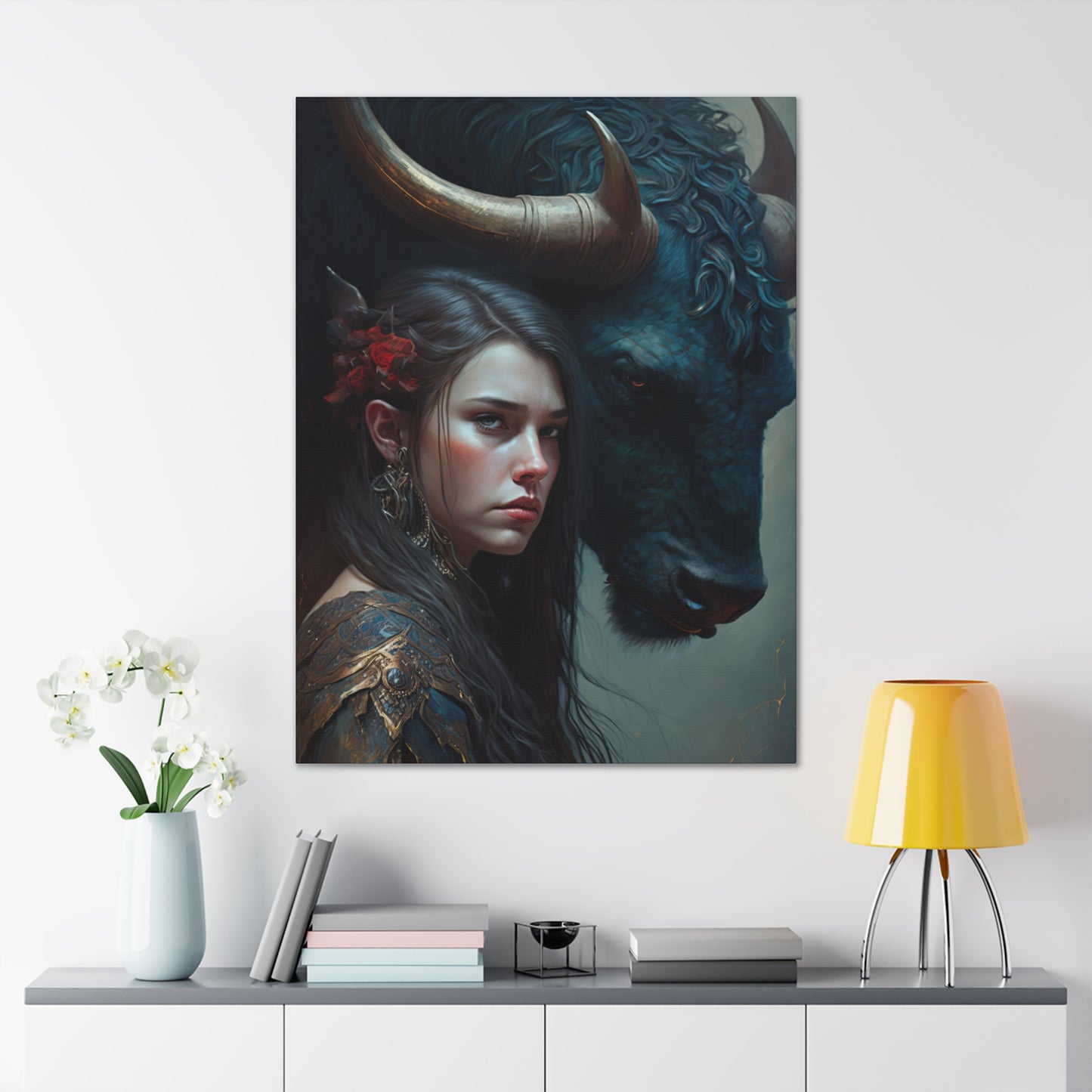 "Beauty And The Beast" Canvas Stretched, 0.75" - Print