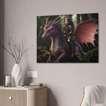 "Dragon Fairy Scout" Canvas Stretched, 0.75" - Print