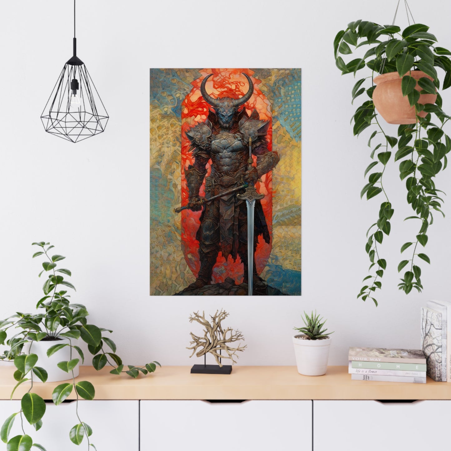 "Minotaur Champion" Poster - Print