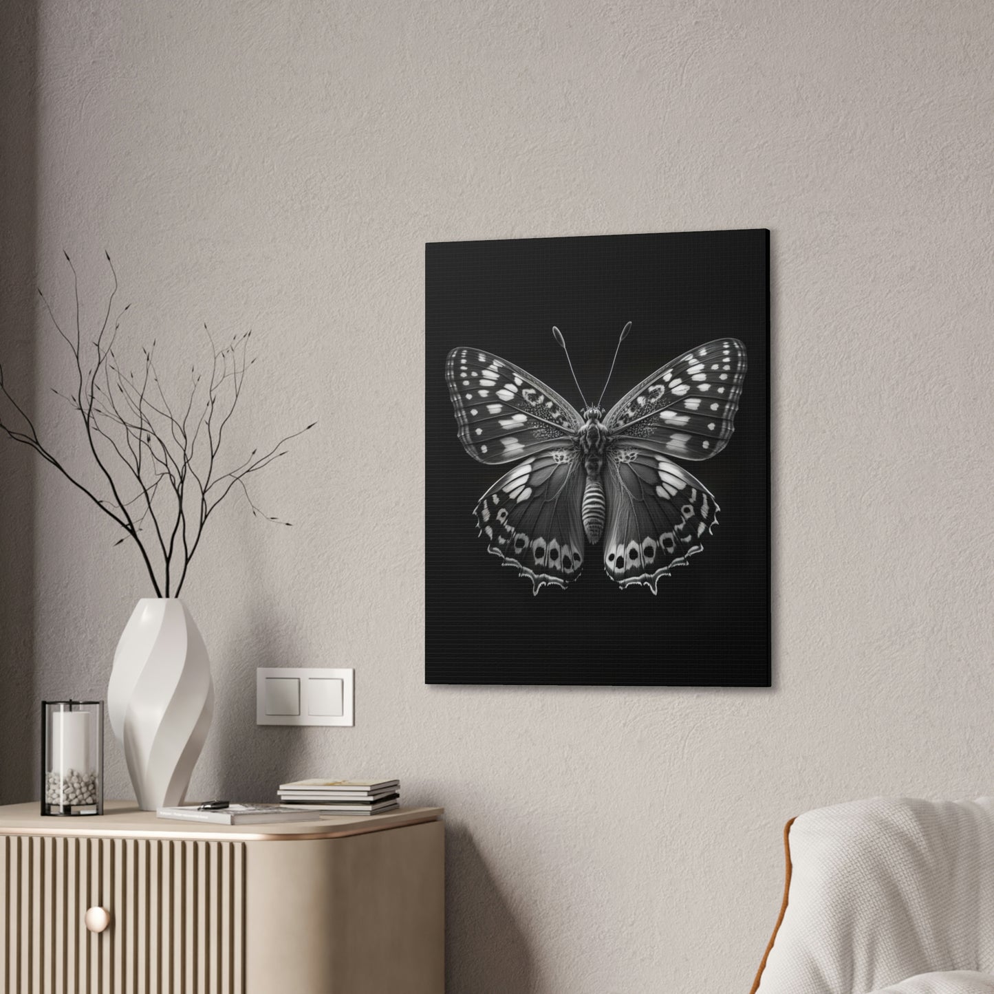 "Macro Monarch" Canvas Stretched, 0.75" - Print