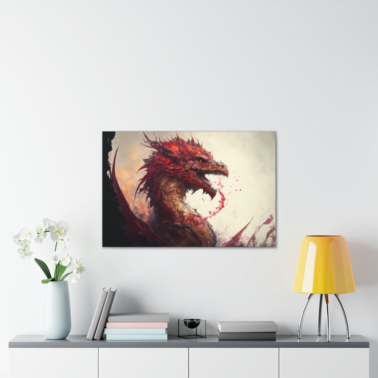 "Blood Dragon" Canvas Stretched, 0.75" - Print