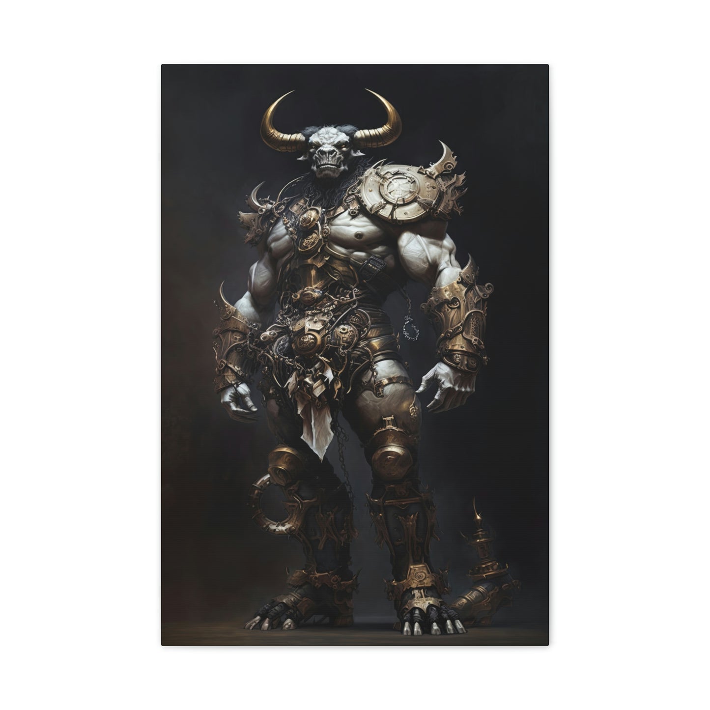 "Minotaur Gladiator" Canvas Stretched, 0.75" - Print