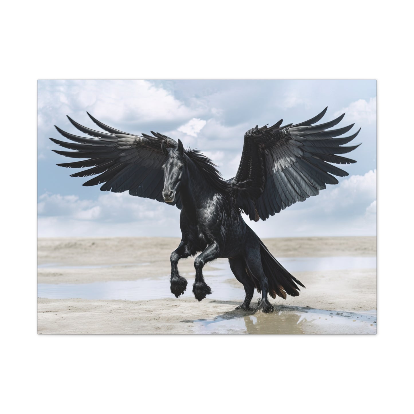 "Midnight Pegasus"  Canvas Stretched, 0.75" - Print