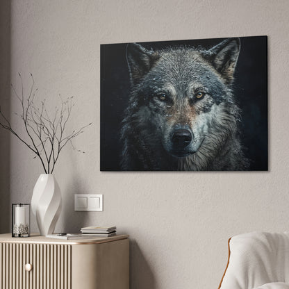 "Loyal Wolf" Canvas Stretched, 0.75" - Print