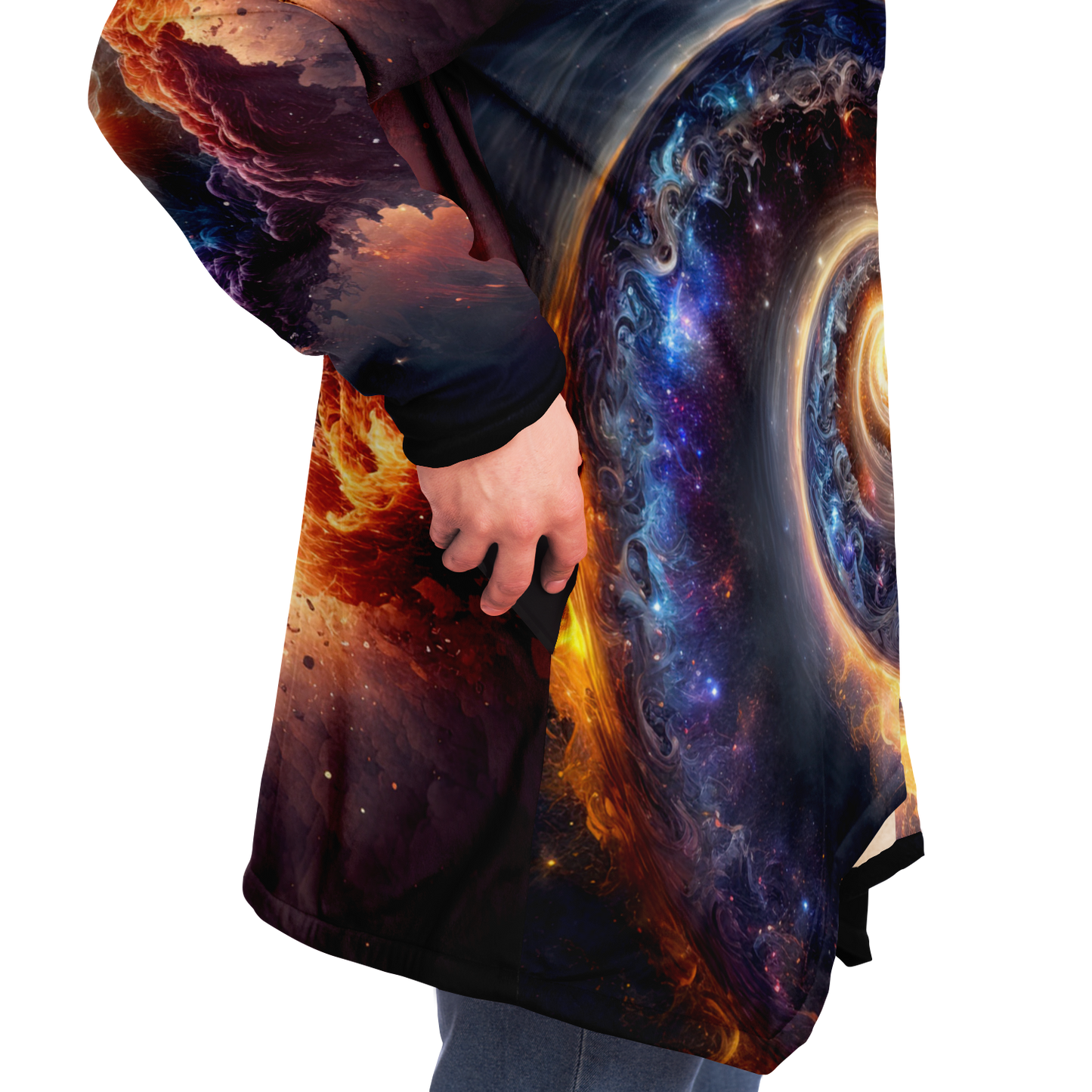 Galaxy Drift Microfleece Festival Cloak