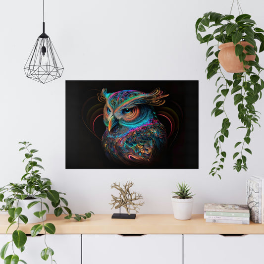 "Fluro Owl" Poster - Print