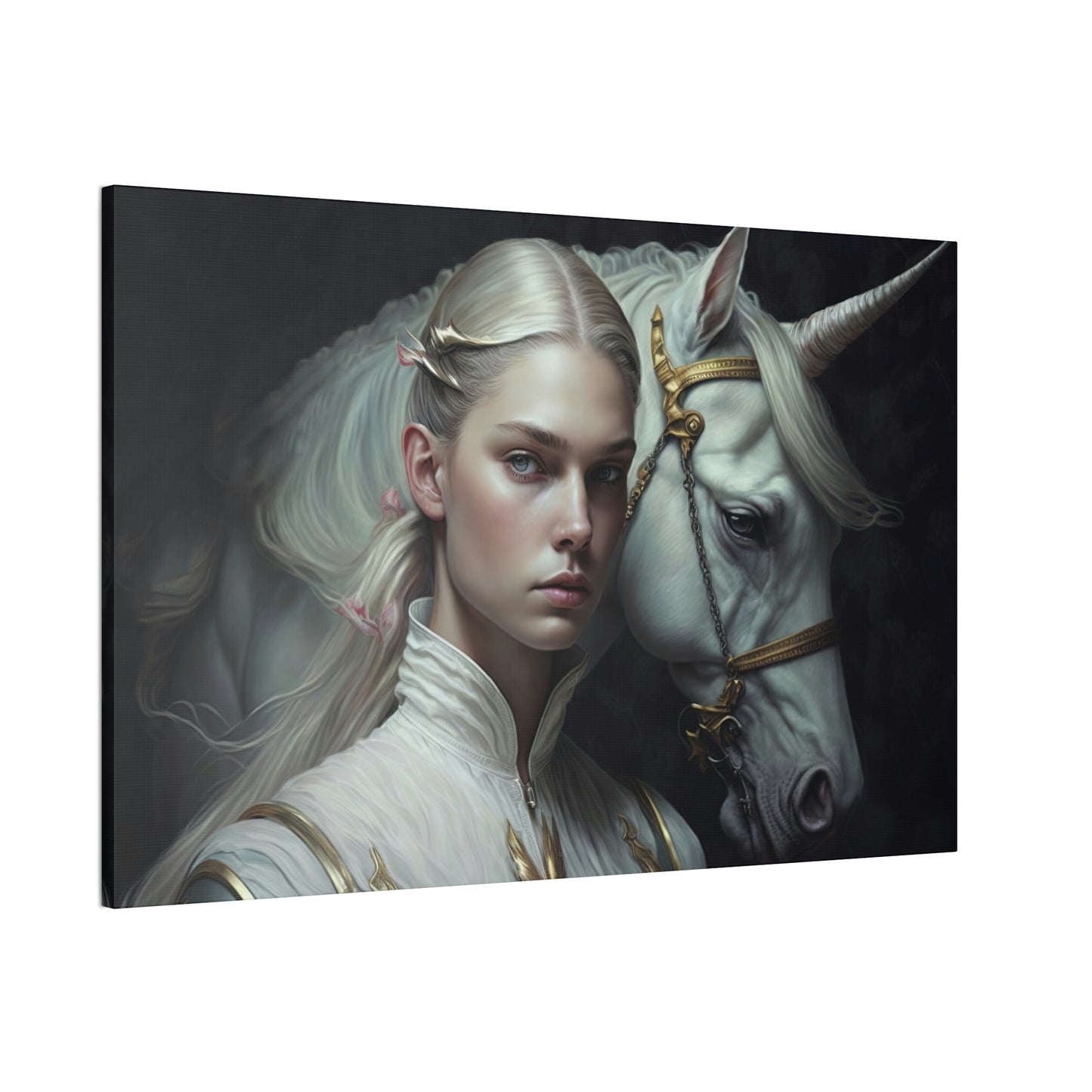 "Unicorn Carer" Canvas Stretched, 0.75" - Print