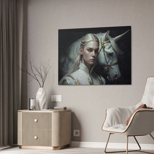 "Unicorn Carer" Canvas Stretched, 0.75" - Print