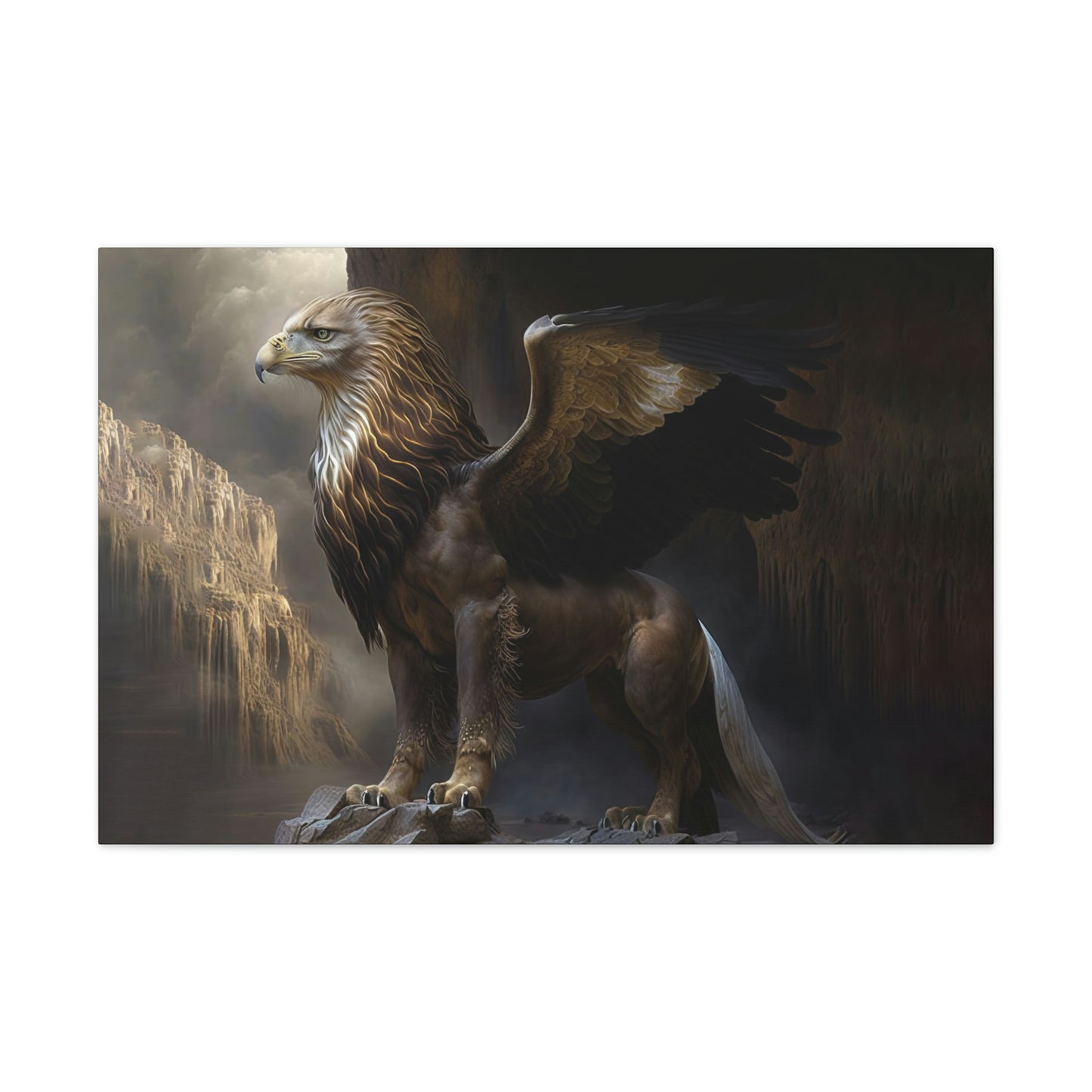 "Griffon Guard" Canvas Stretched, 0.75" - Print