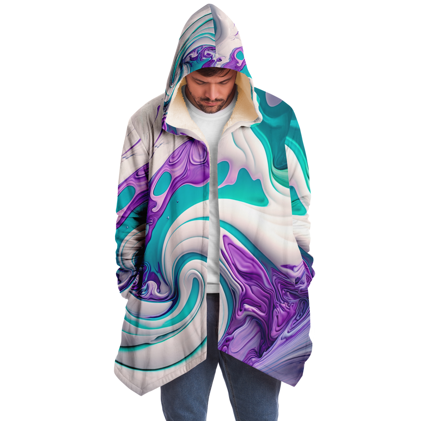 Marble Melt Microfleece Festival Cloak