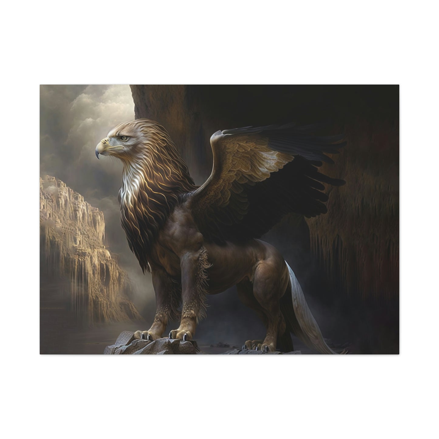 "Griffon Guard" Canvas Stretched, 0.75" - Print