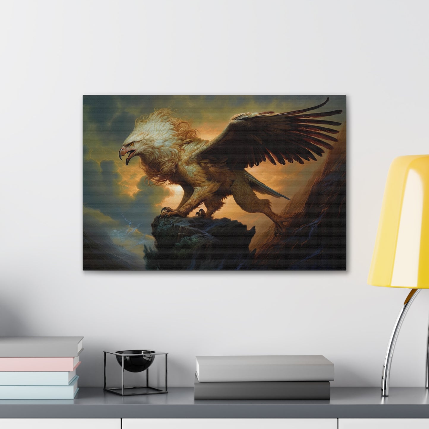 "Stalking Griffon" Canvas Stretched, 0.75" - Print