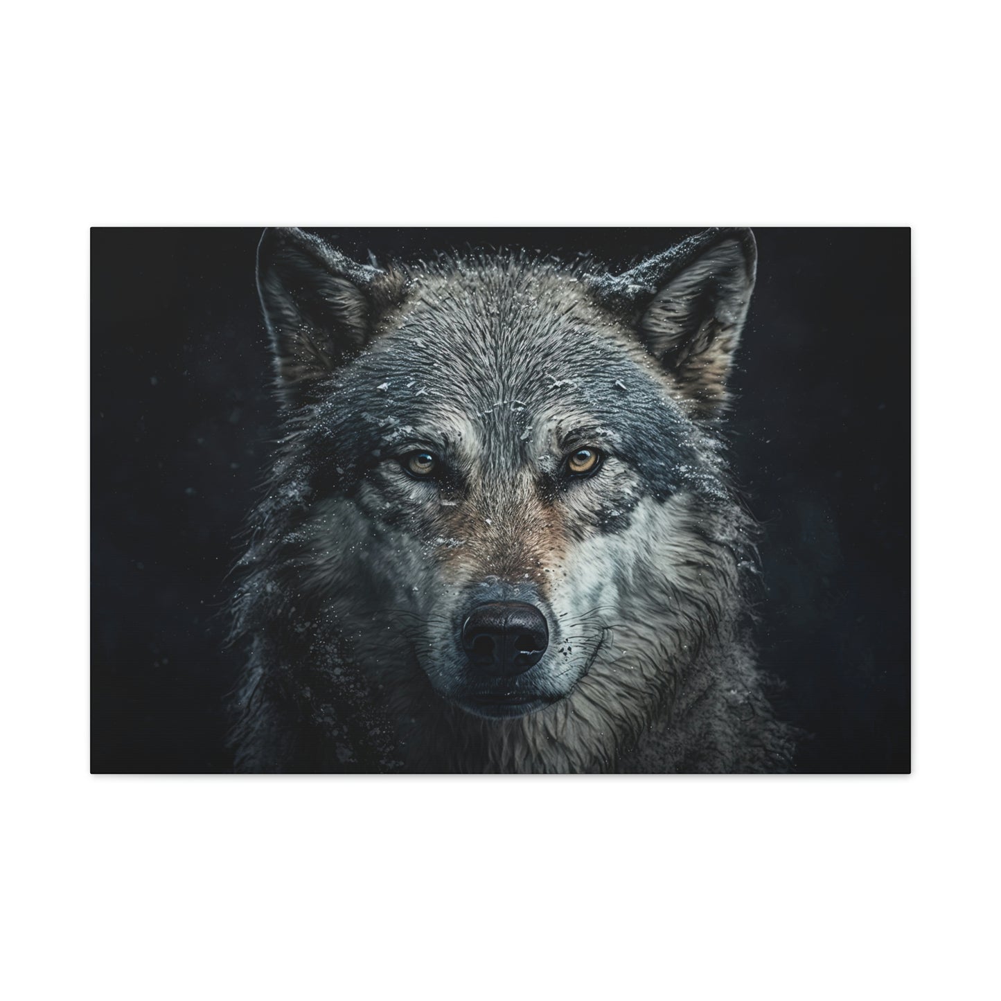 "Loyal Wolf" Canvas Stretched, 0.75" - Print