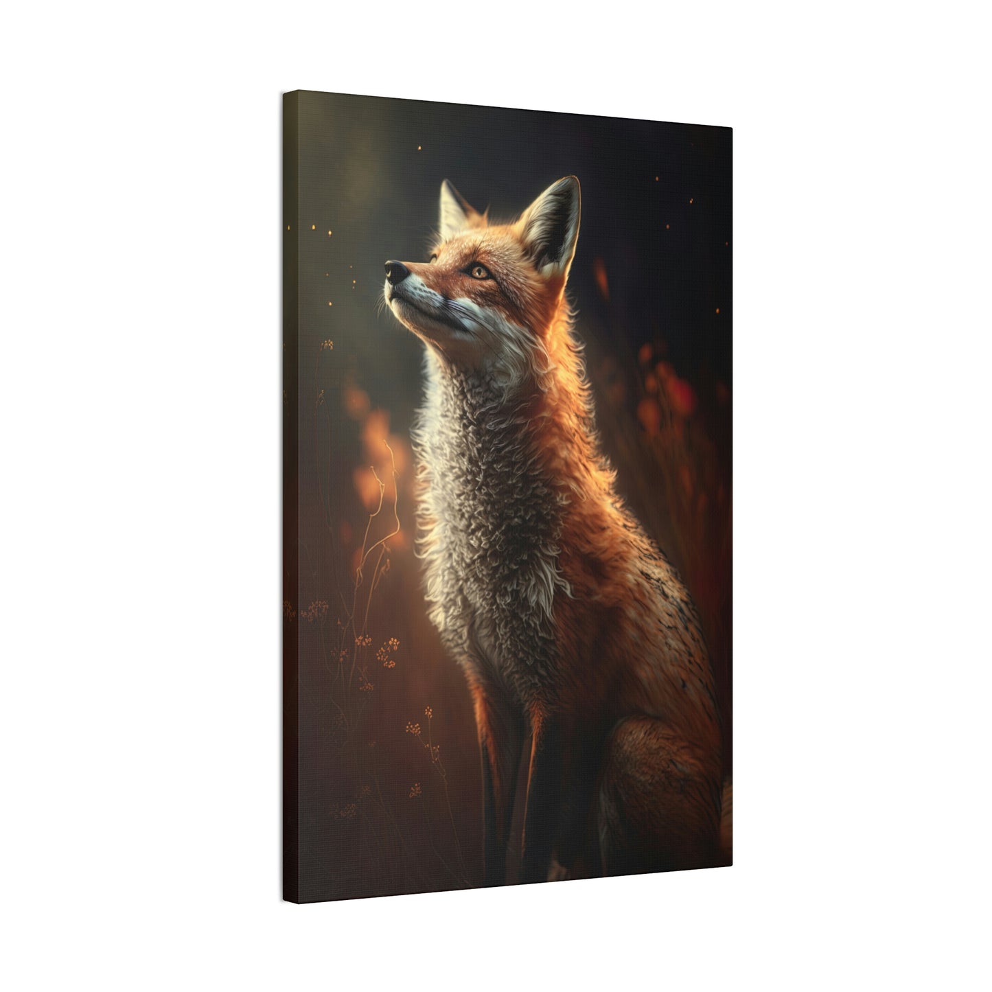 "Wistful Fox" Canvas Stretched, 0.75" - Print