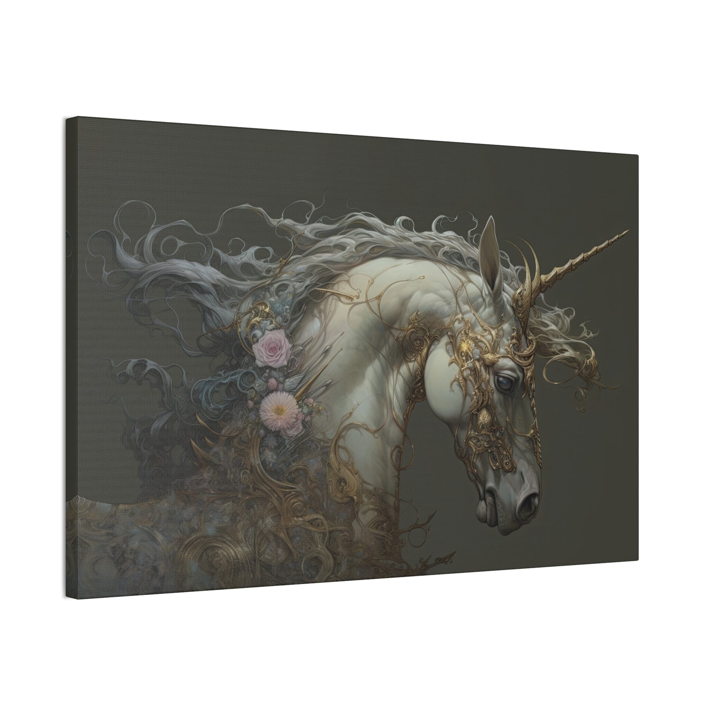 "Unicorn Majesty"  Canvas Stretched, 0.75" - Print