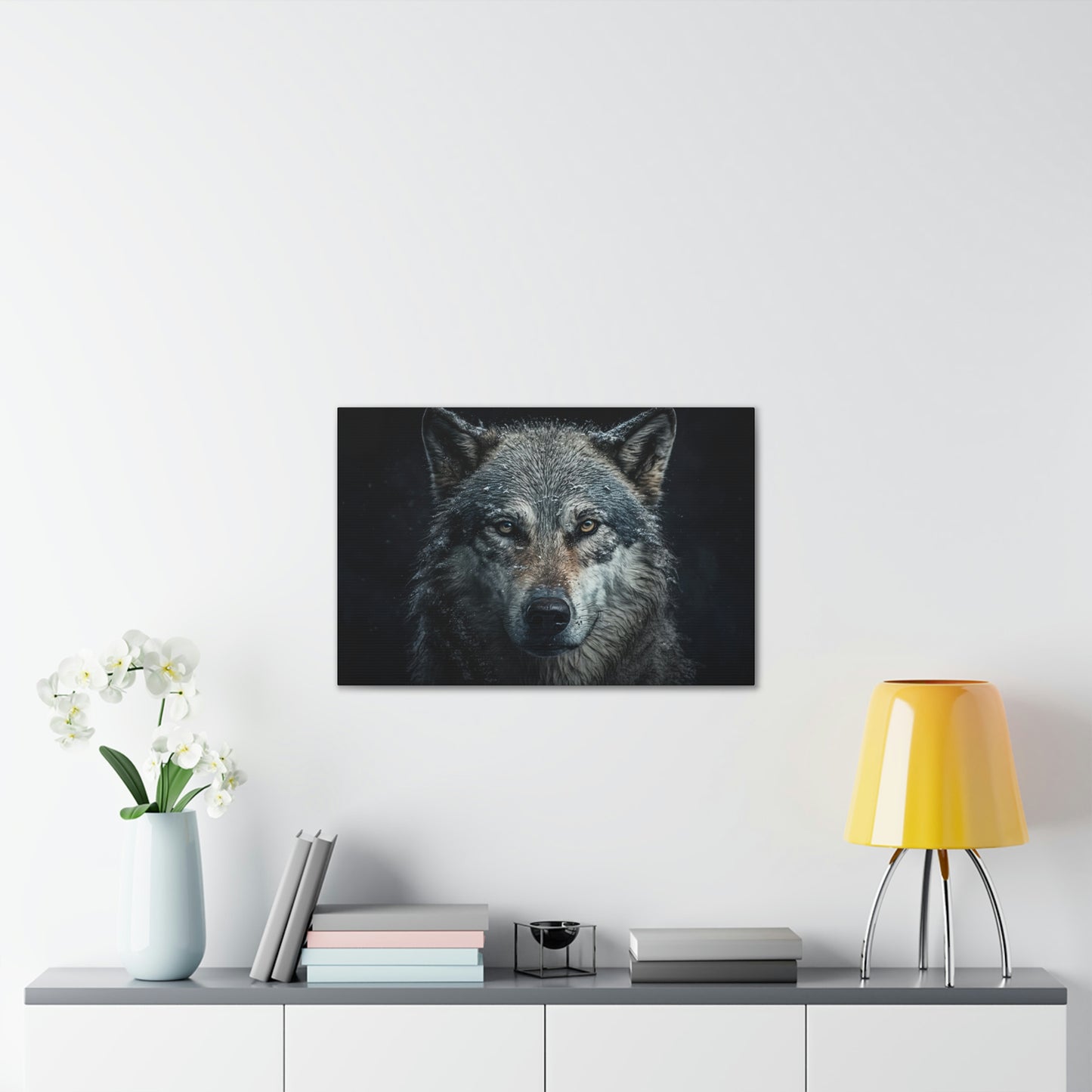 "Loyal Wolf" Canvas Stretched, 0.75" - Print