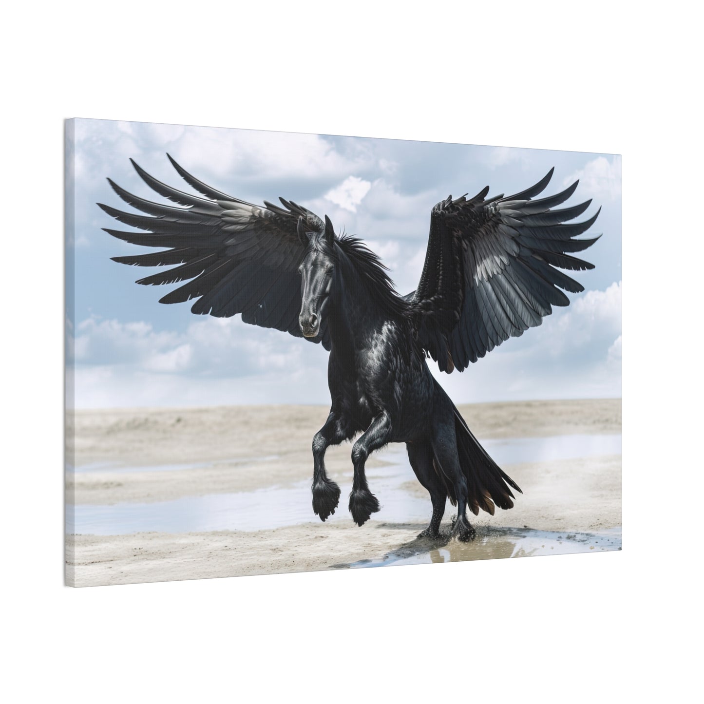 "Midnight Pegasus"  Canvas Stretched, 0.75" - Print