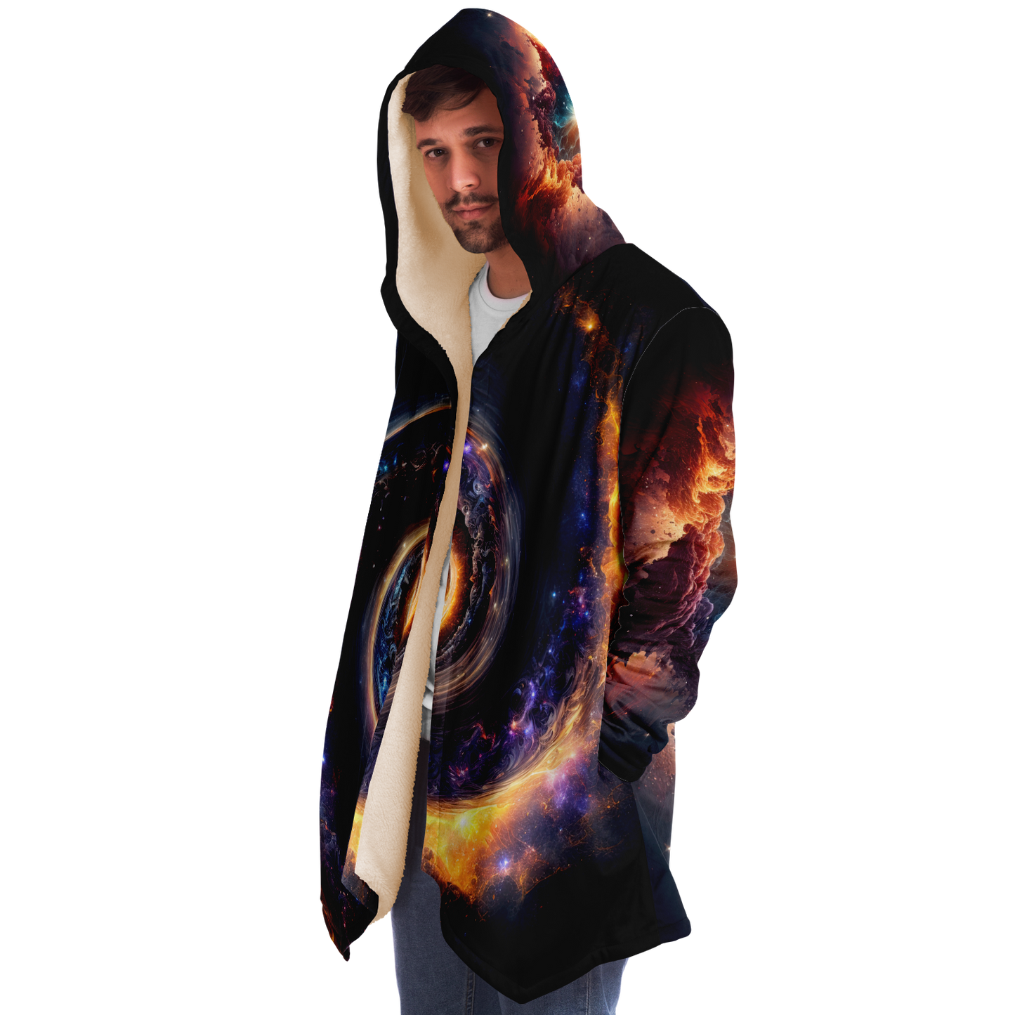 Galaxy Drift Microfleece Festival Cloak