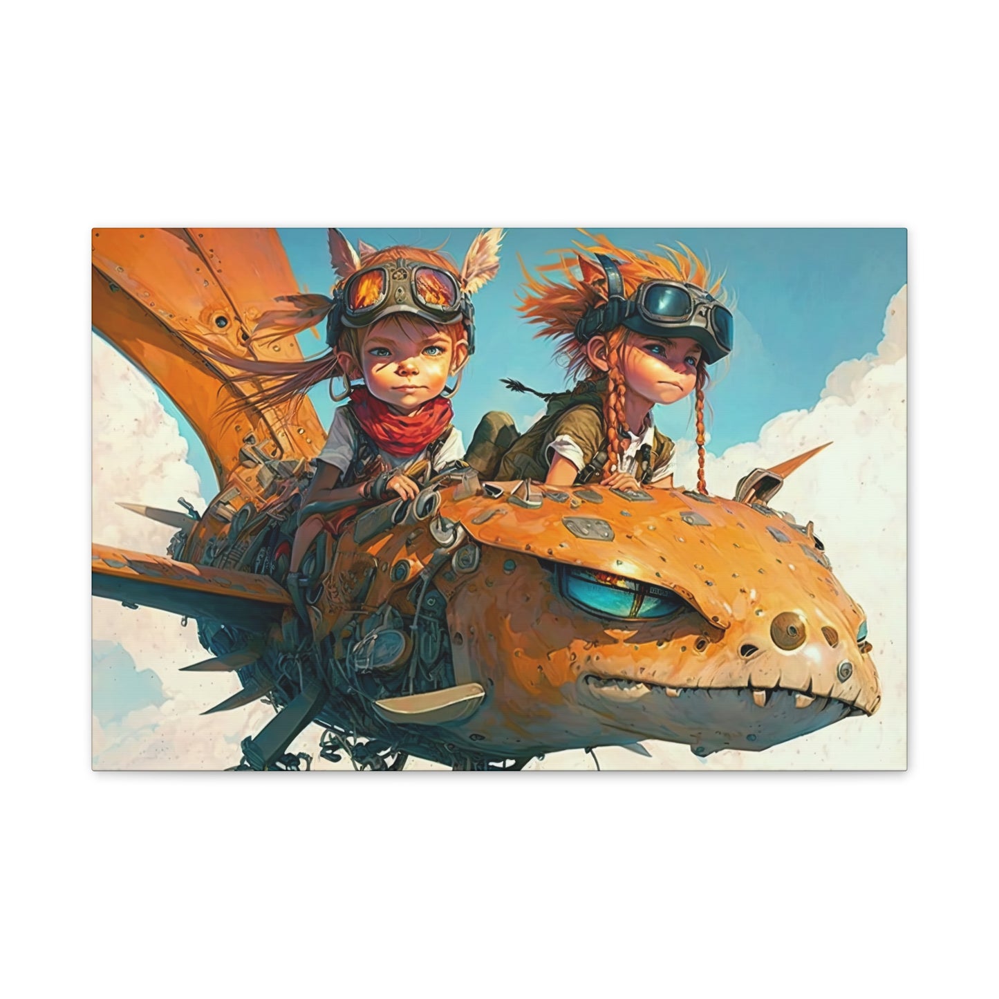 "Thick As Thieves Sky Pirates"  Canvas Stretched, 0.75" - Print