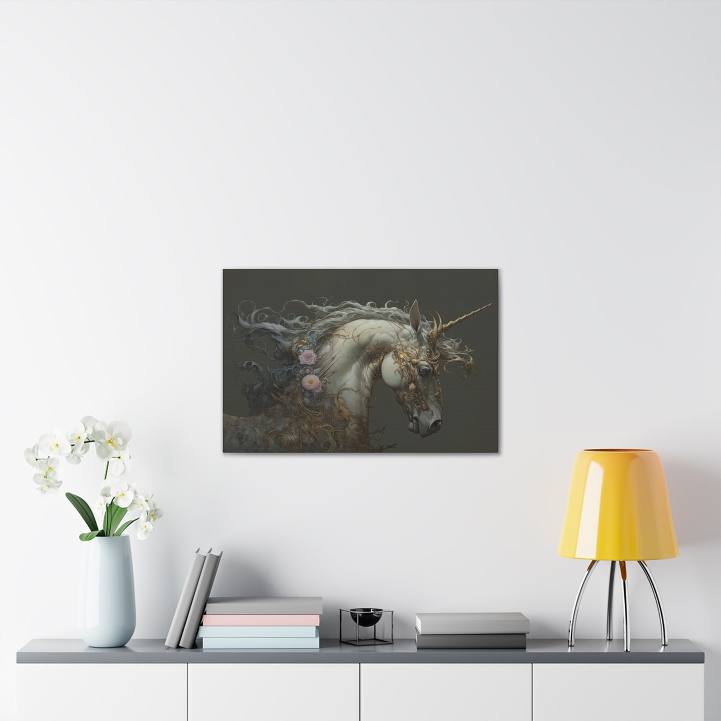 "Unicorn Majesty"  Canvas Stretched, 0.75" - Print