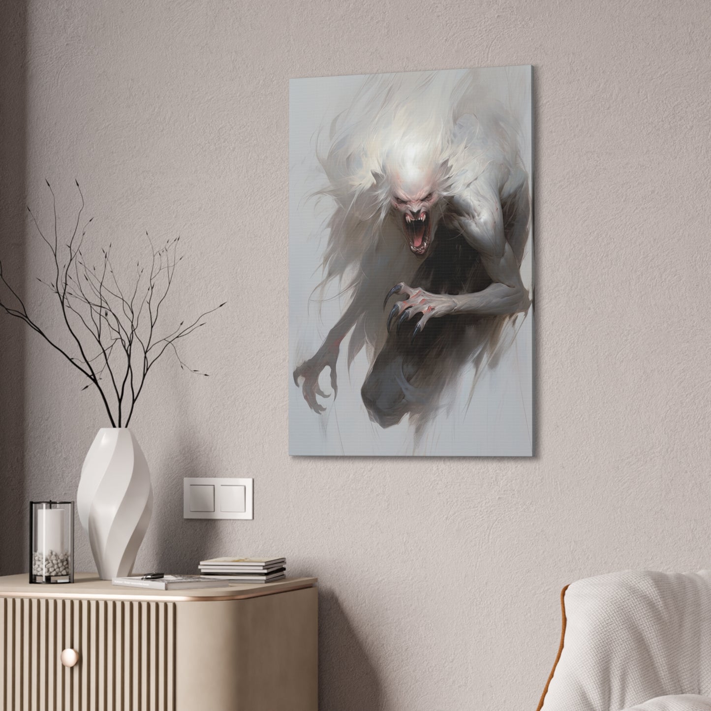 "Frosbite Werewolf" Canvas Stretched, 0.75" - Print