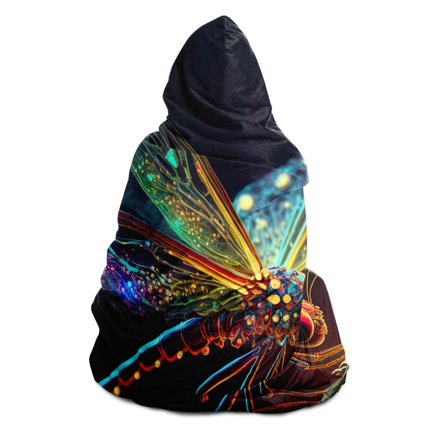 Wings Of Light Dragonfly Hooded Blanket