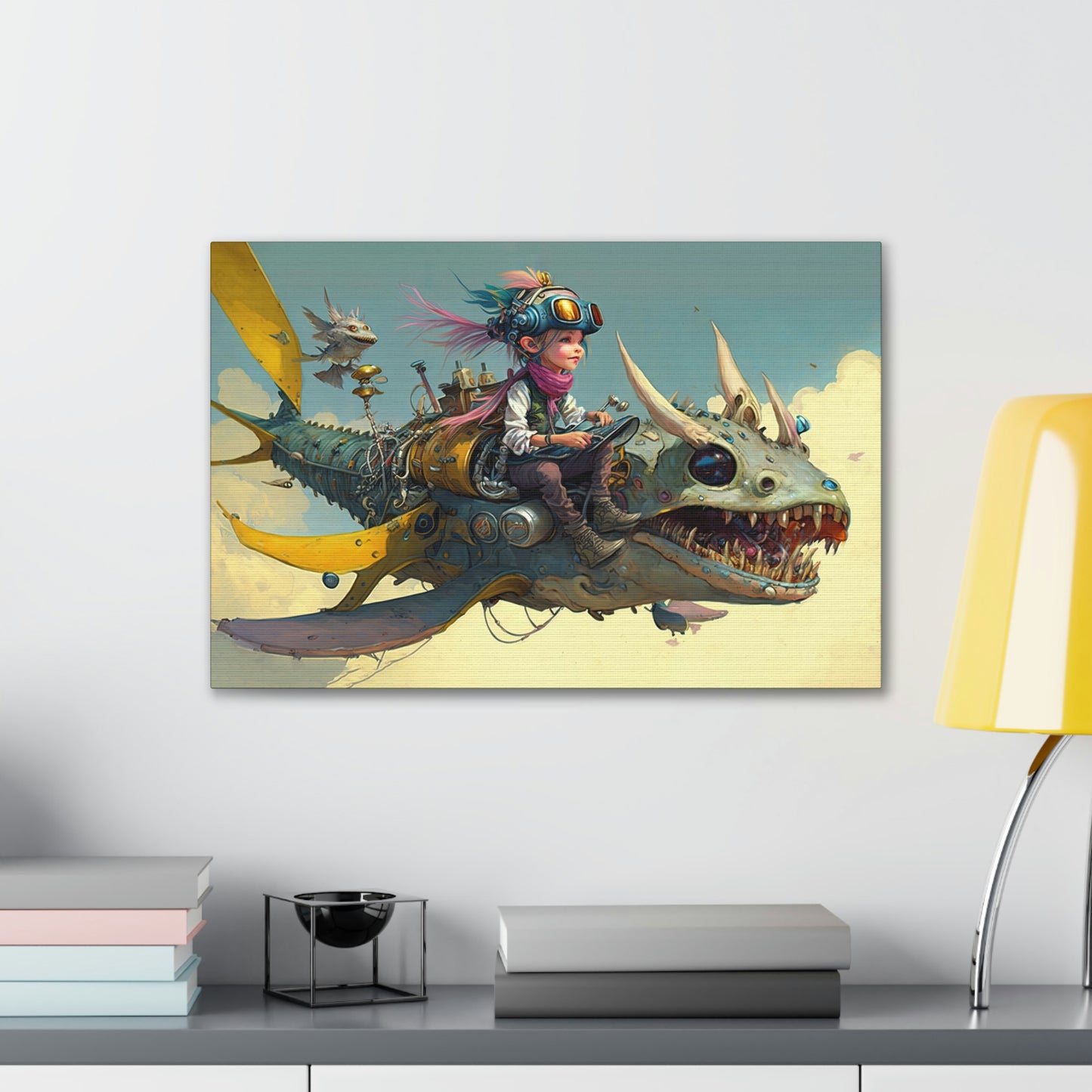 "Junior Sky Pirate" Canvas Stretched, 0.75" - Print