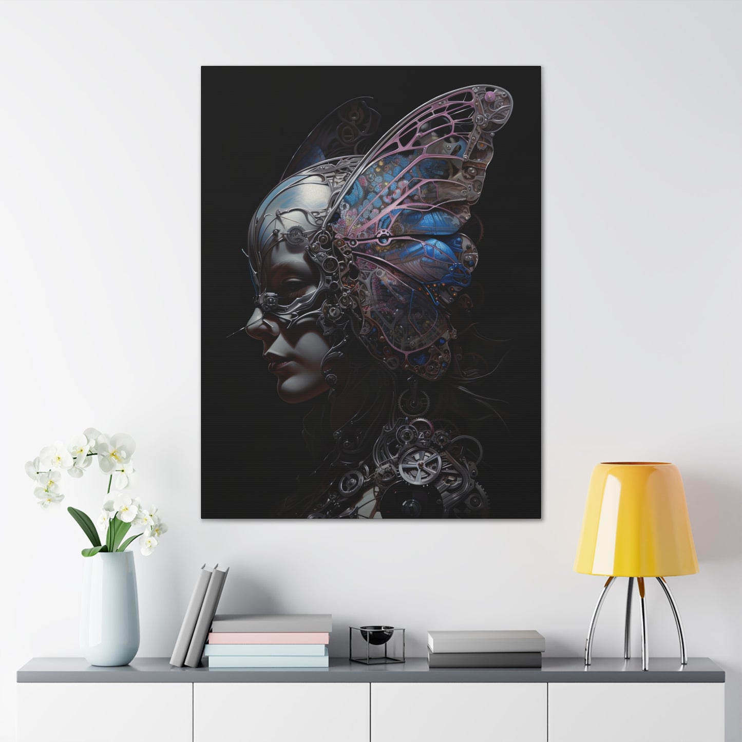 "Cybernetic Butterfly" Canvas Stretched, 0.75" - Print