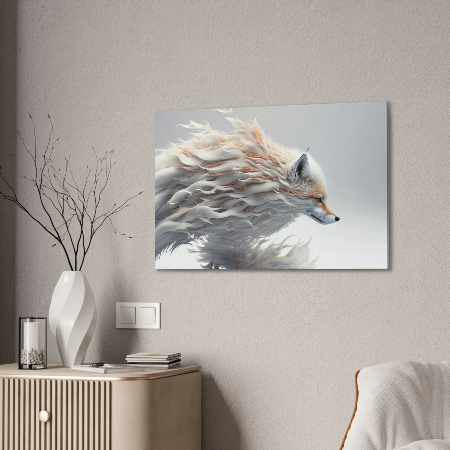 "Wind Element Fox" Canvas Stretched, 0.75" - Print