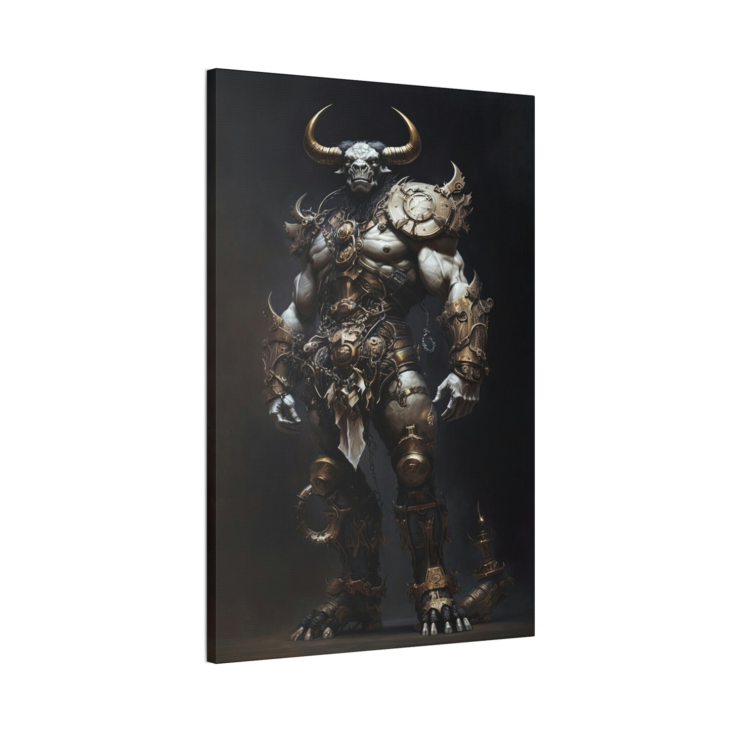 "Minotaur Gladiator" Canvas Stretched, 0.75" - Print