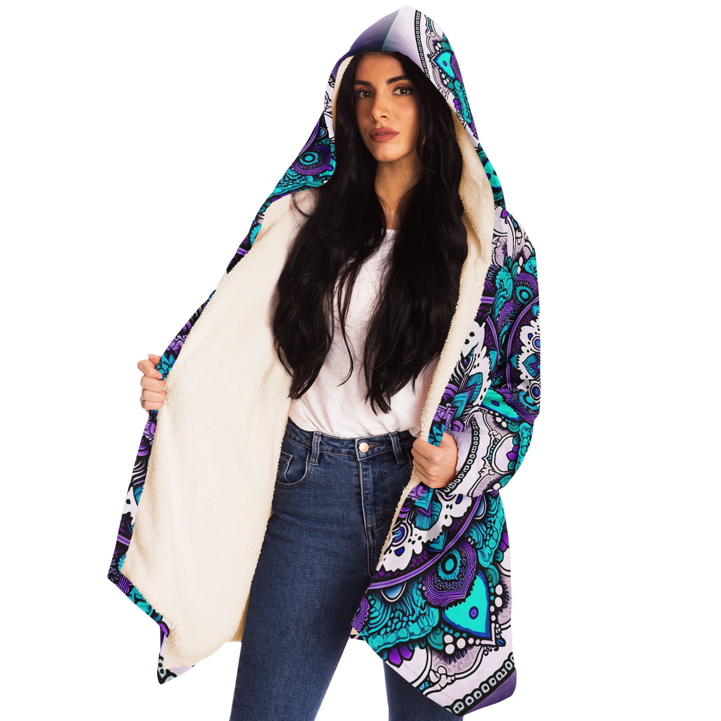 Pure Mandala Microfleece Festival Cloak