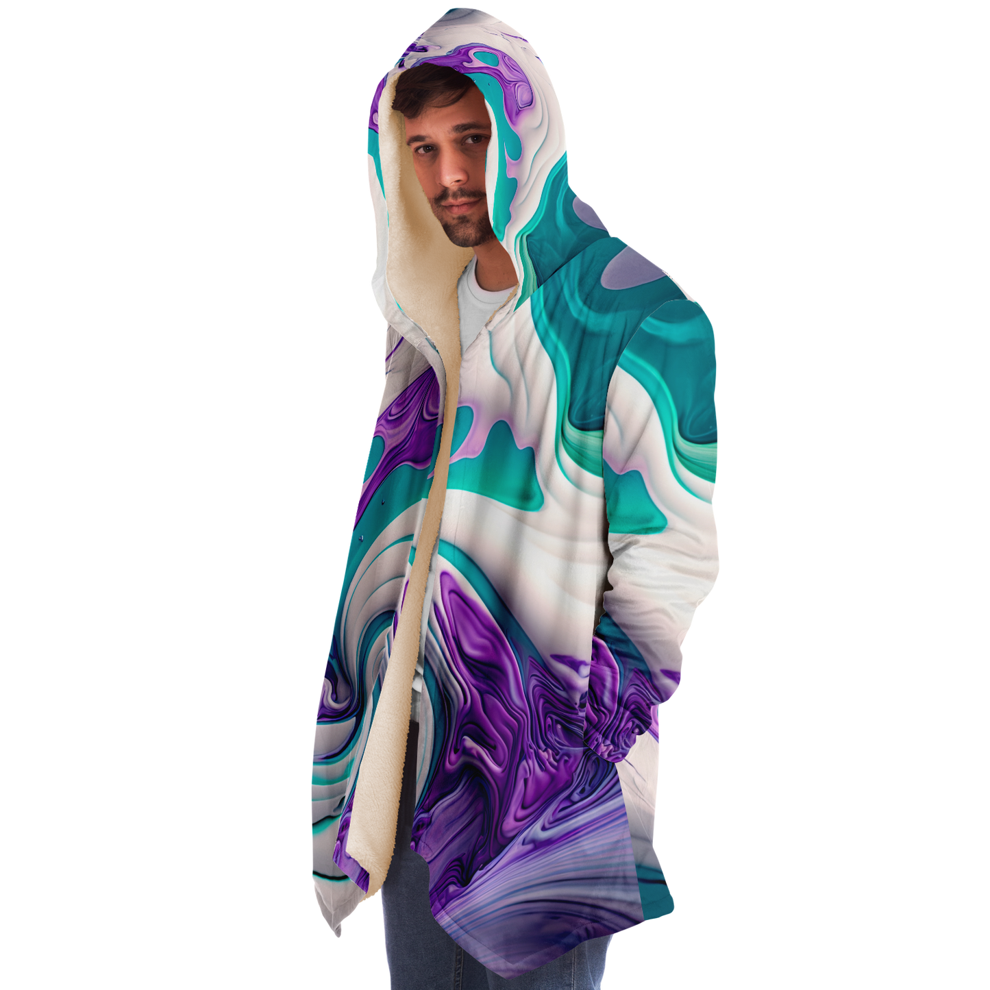 Marble Melt Microfleece Festival Cloak