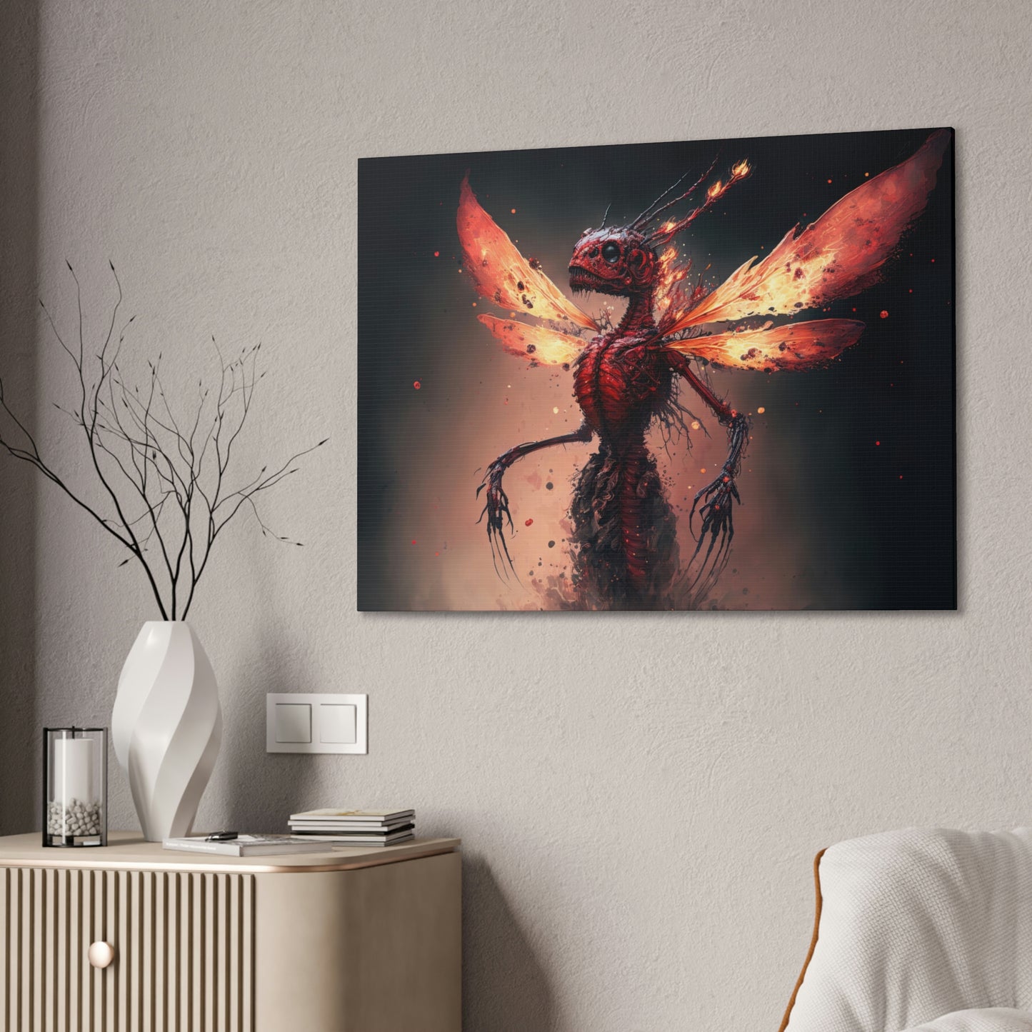 "Dragon Spryte Resurrection" Canvas Stretched, 0.75" - Print