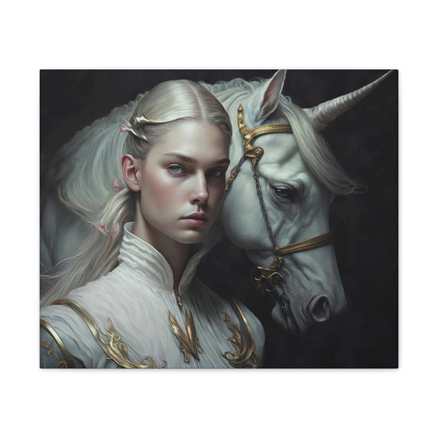 "Unicorn Carer" Canvas Stretched, 0.75" - Print