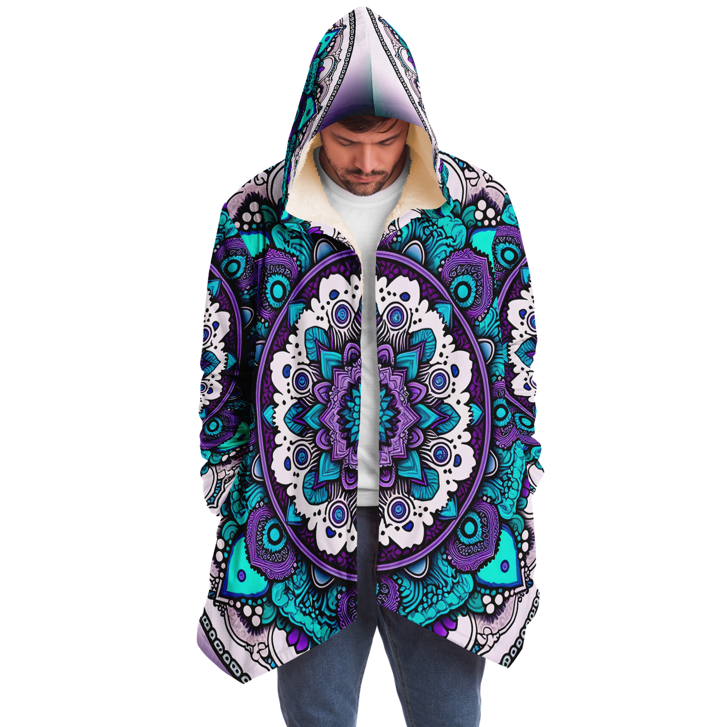 Pure Mandala Microfleece Festival Cloak