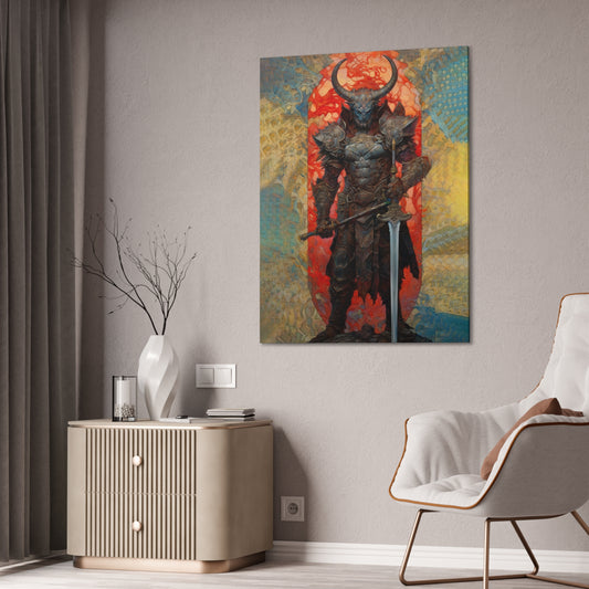 "Minotaur Champion" Canvas Stretched, 0.75" - Print