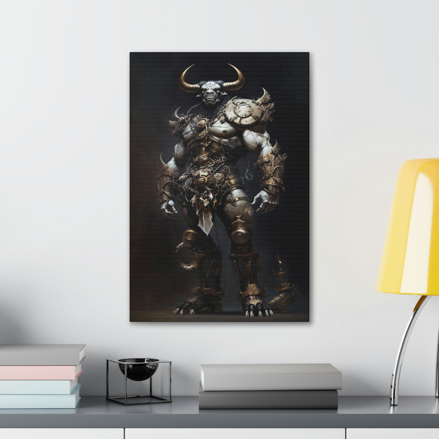 "Minotaur Gladiator" Canvas Stretched, 0.75" - Print