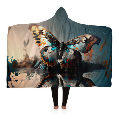 Reflective Butterfly Hooded Blanket