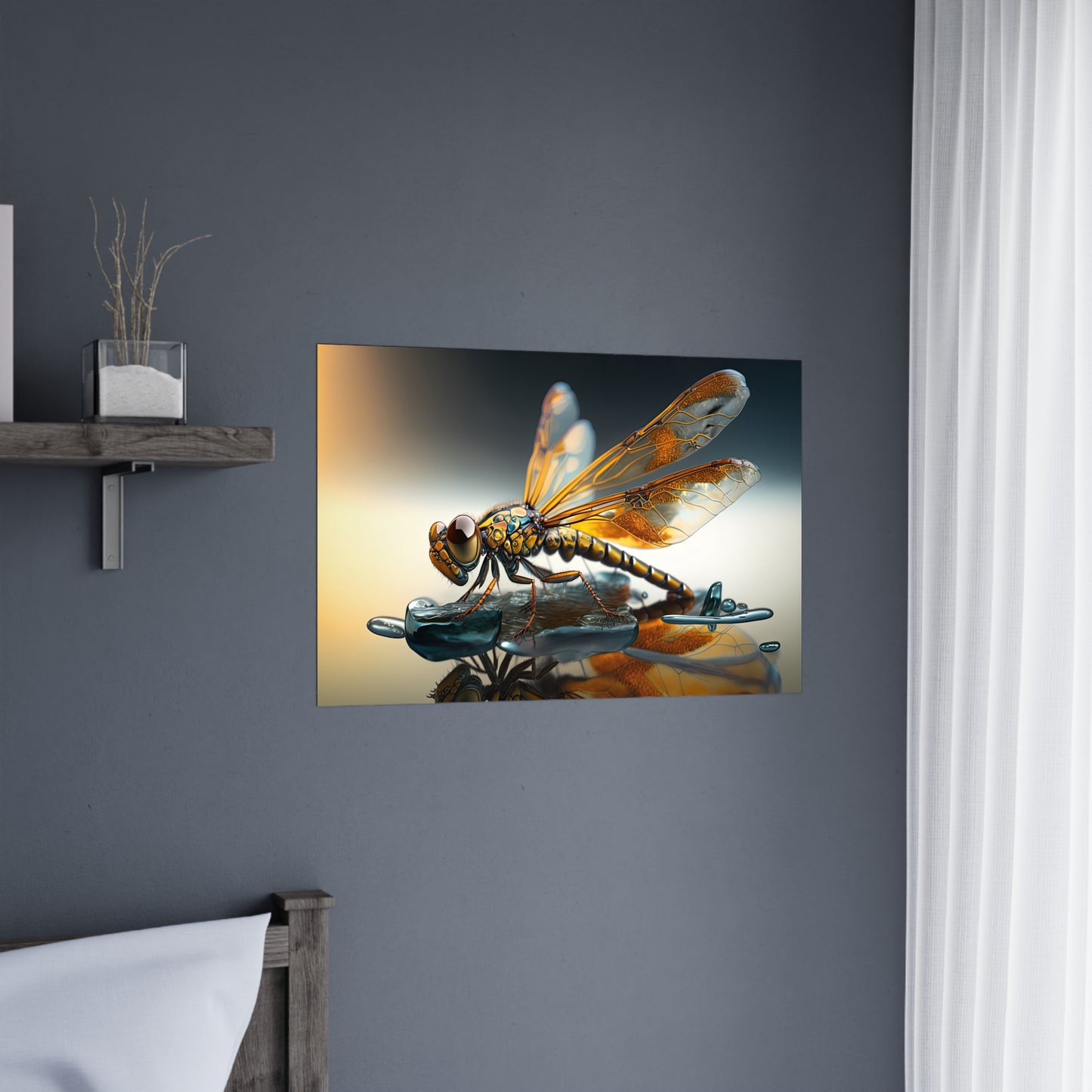 "Amber Dragonfly" Poster - Print