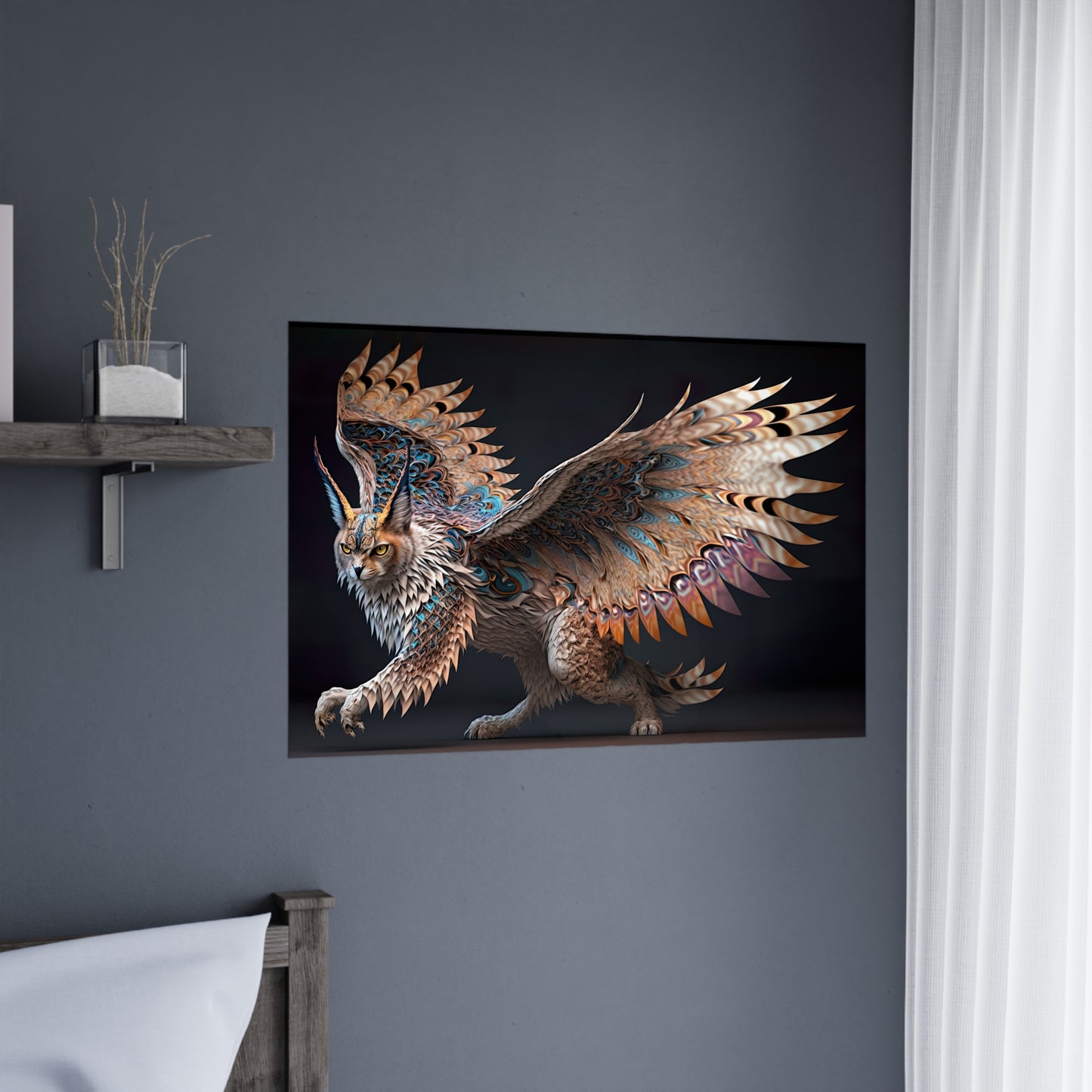 "Winged Lynx Dreaming" Poster - Print