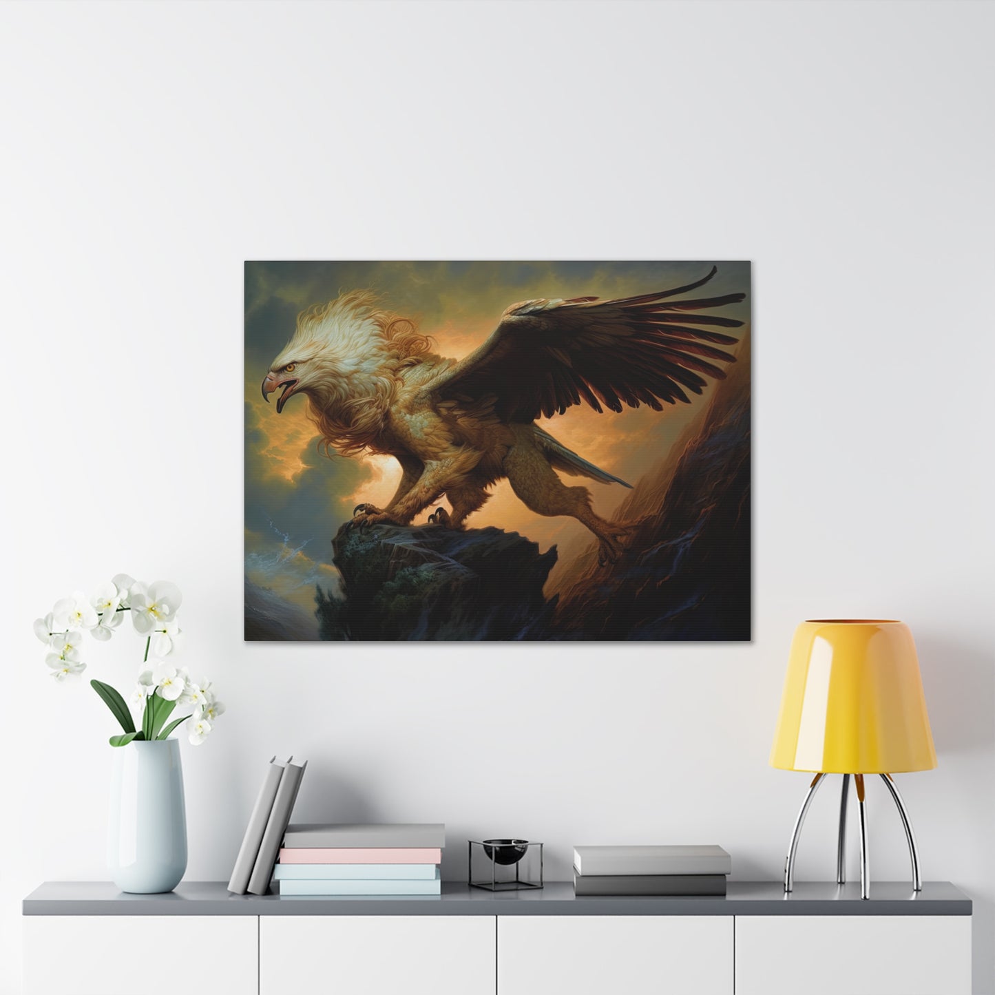 "Stalking Griffon" Canvas Stretched, 0.75" - Print