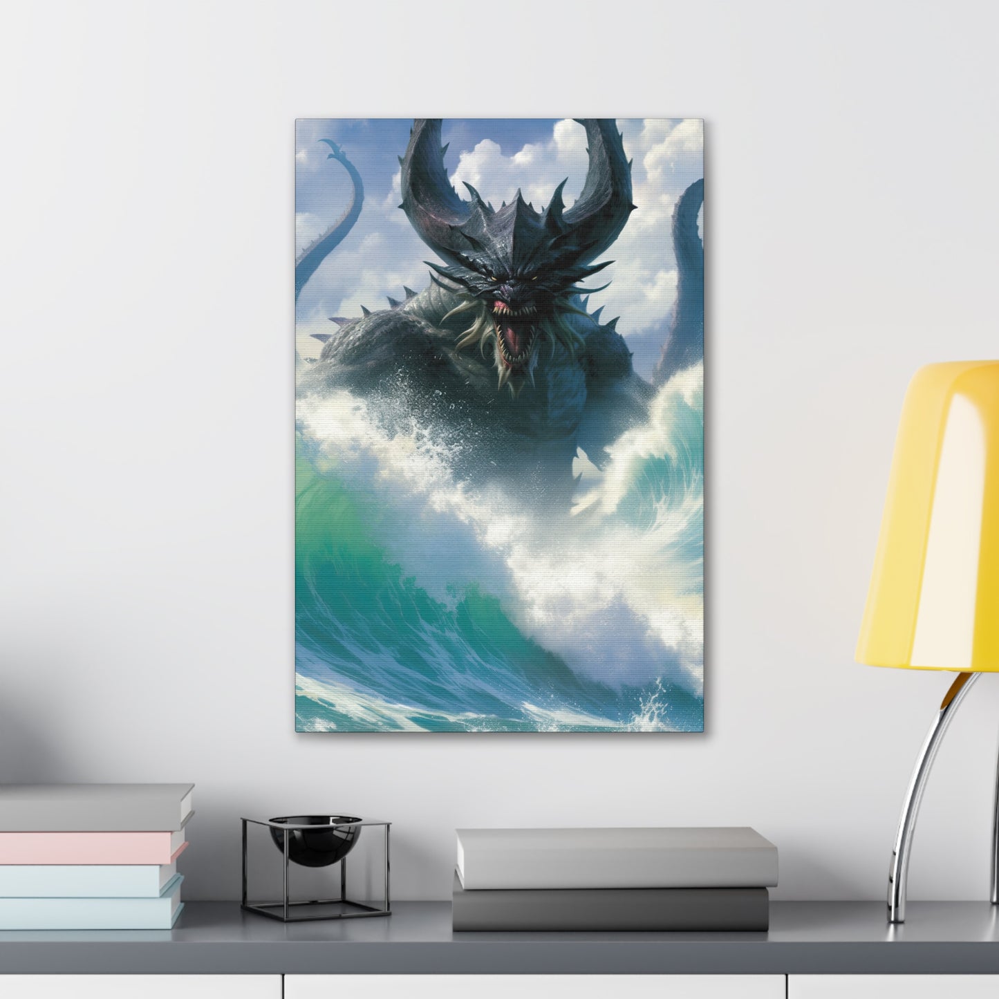 "Wrath Of The Kraken" Canvas Stretched, 0.75" - Print