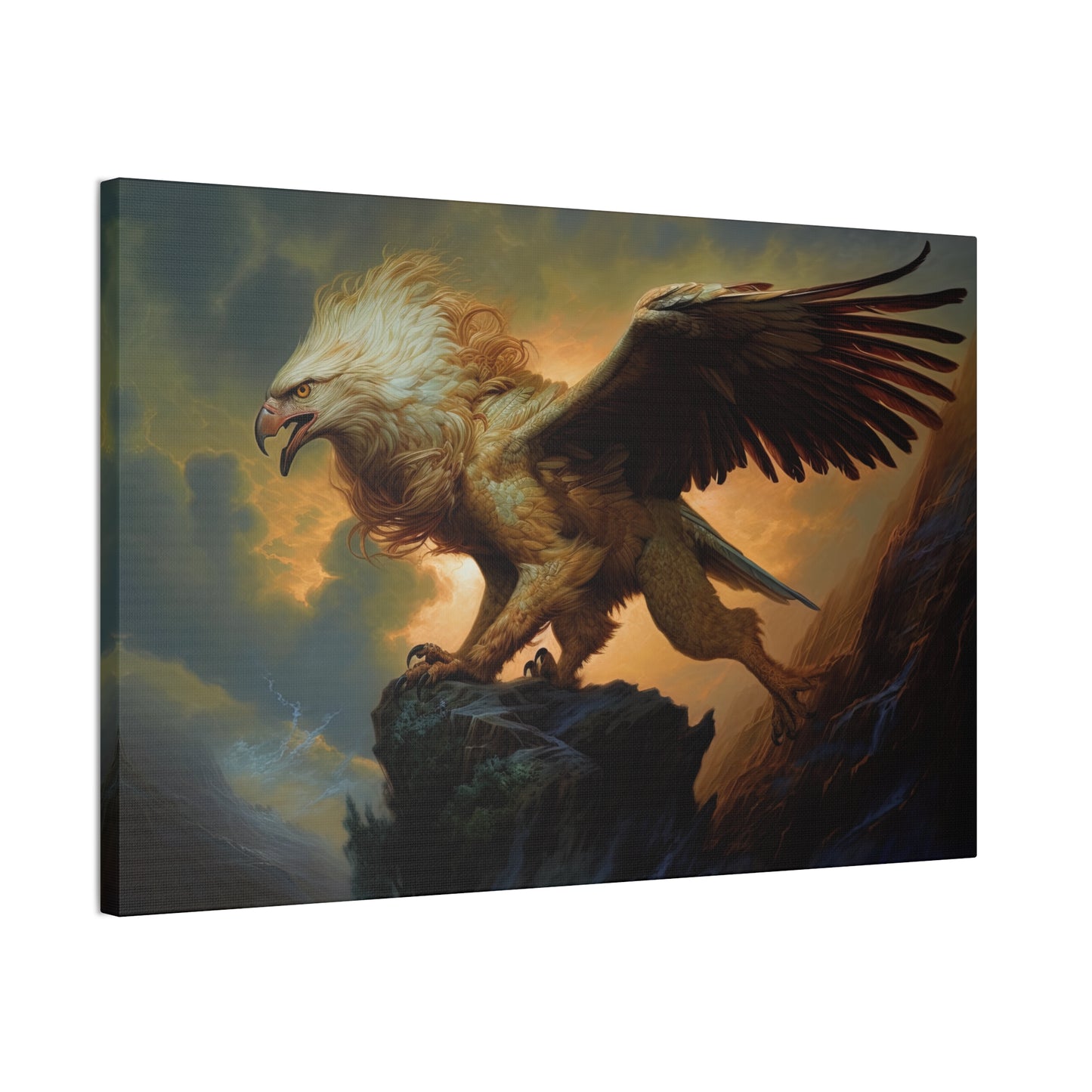 "Stalking Griffon" Canvas Stretched, 0.75" - Print