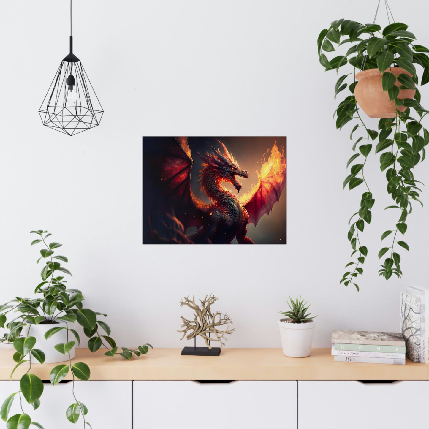 "Fire Dragon" Poster - Print