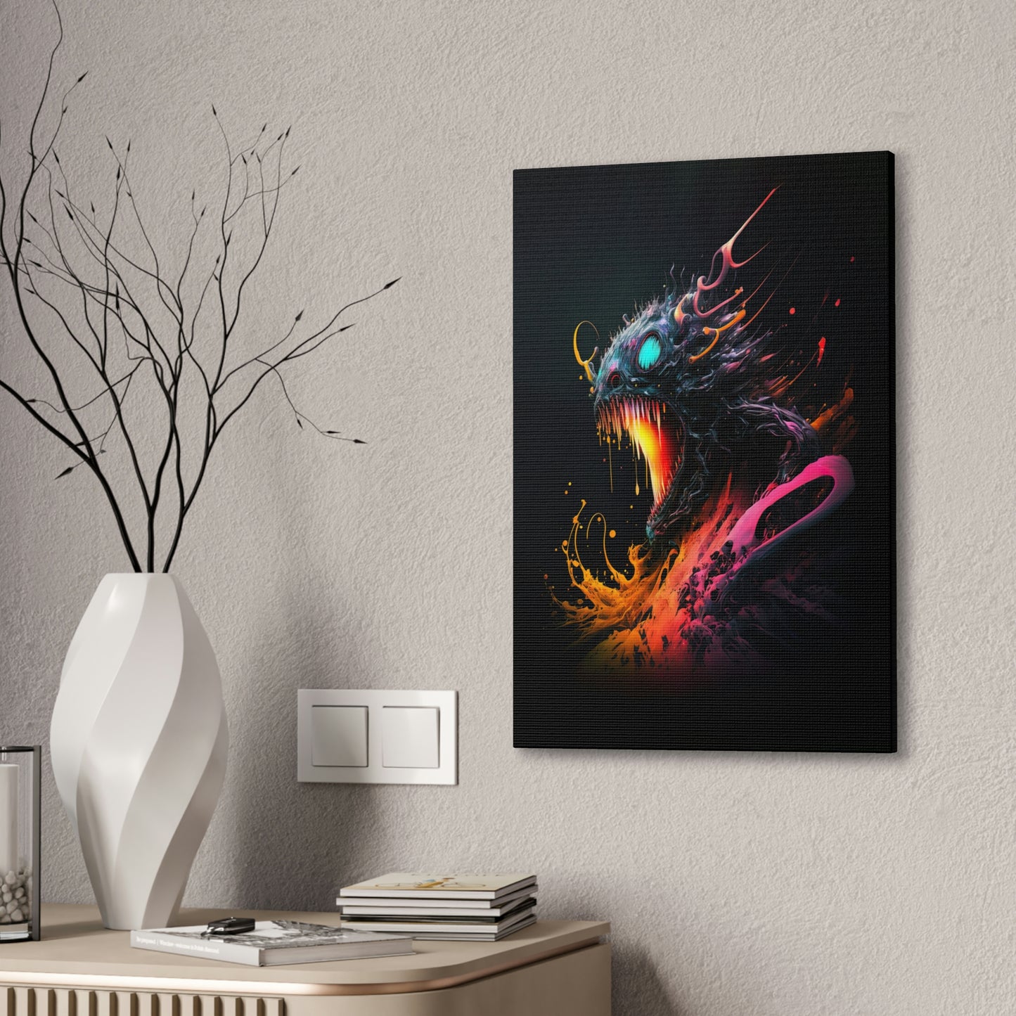 "Alien Parasite" Canvas Stretched, 0.75" - Print